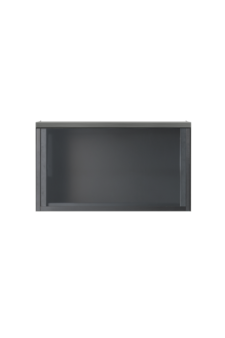 SYSTEM000 CABINET WITH GLASS - STAINLESS STEEL